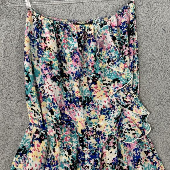 Karina Grimaldi Silk Playsuit Large Floral Feminine Boho Soft Clean Girl Romper - Picture 4 of 11
